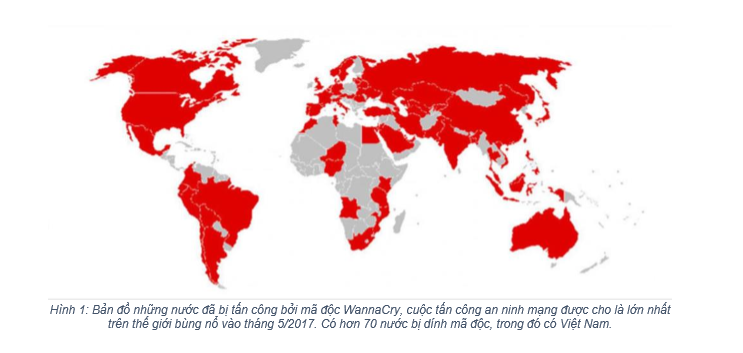 bản đồ mã độc wanacry